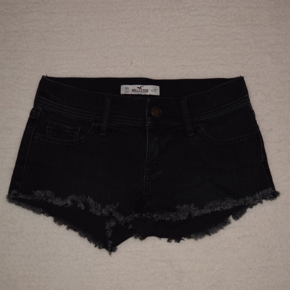 Hollister Black Jean Shorts